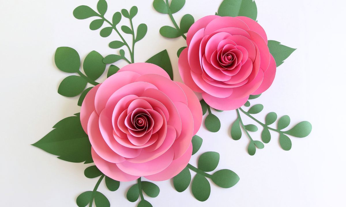How To Make Big Paper Roses Step By Step (+ FREE Template